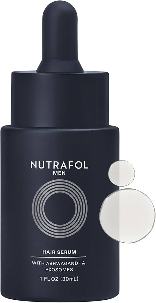 Nutrafol Men's Hair Serum, Clinically Tested to Support Visibly Thicker Hair and Scalp Coverage, ... | Amazon (US)