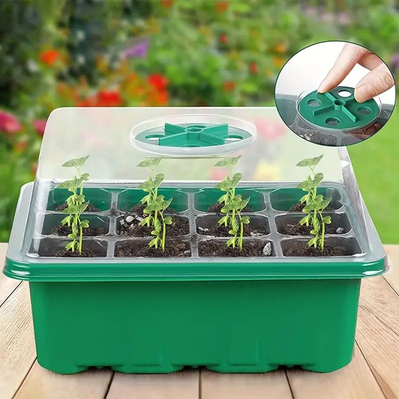 Grow Garden 12 hole Seedling Box Includes Lid Insulation - Temu | Temu Affiliate Program