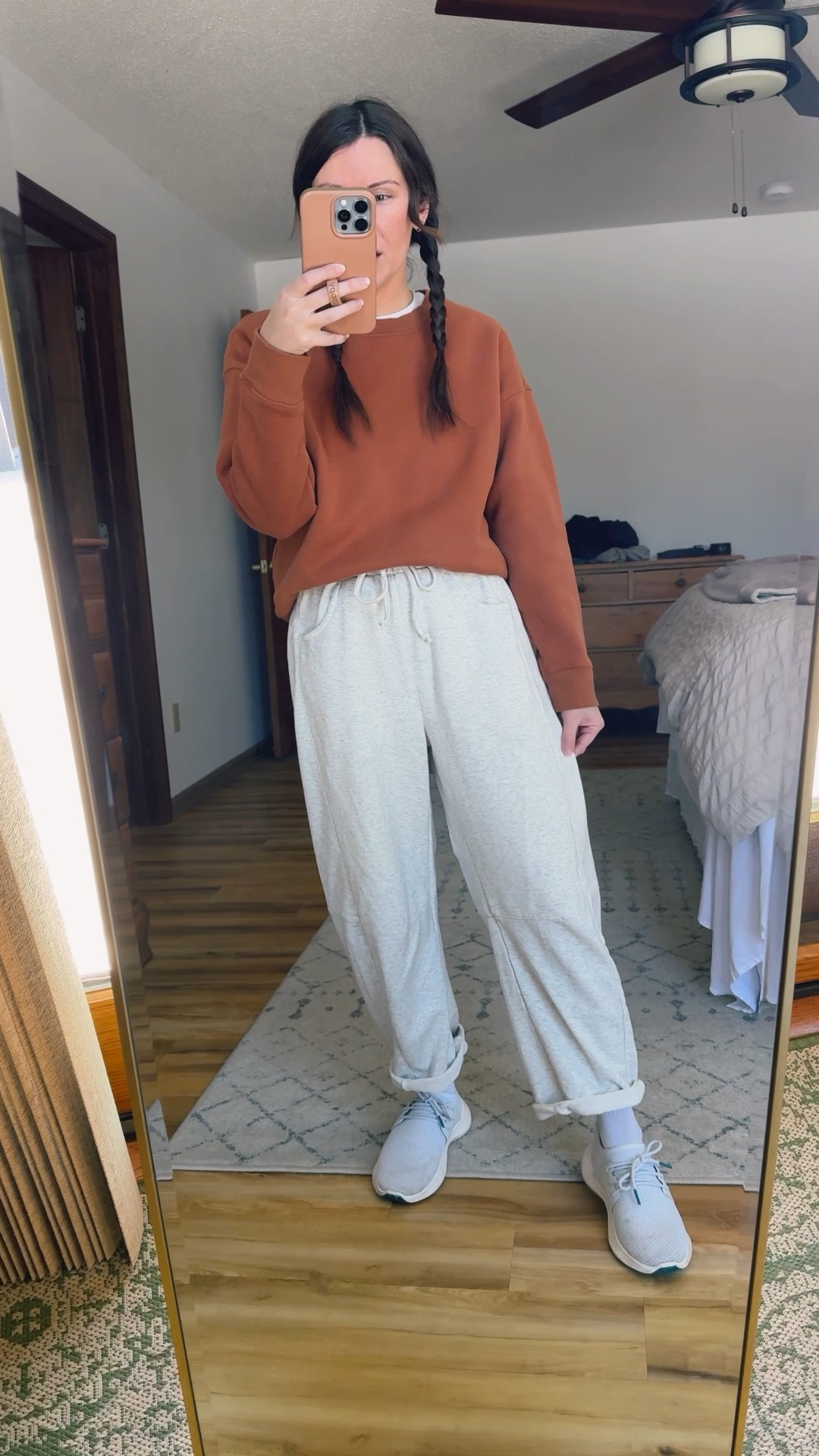 Small in my tee shirt, xs in my burnt orange crewneck sweatshirt, xs in my barrel sweatpants and my sneakers are sold out so I linked similar too (size 6.5). 



#LTKPetite #LTKSeasonal #LTKootd