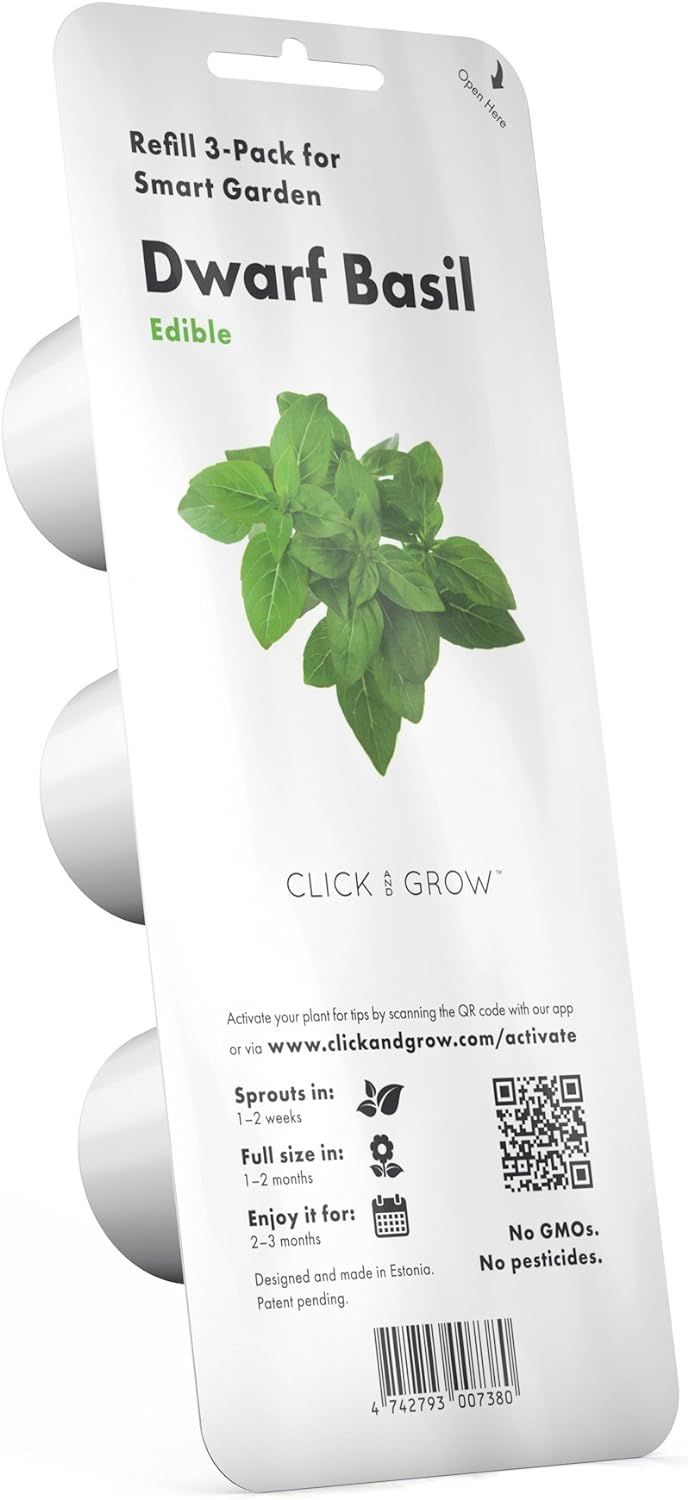 Click and Grow Smart Garden Dwarf Basil Plant Pods, 3-Pack | Amazon (US)
