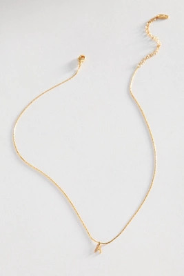 By Anthropologie Letter Charm Snake Chain Necklace | Anthropologie (US)