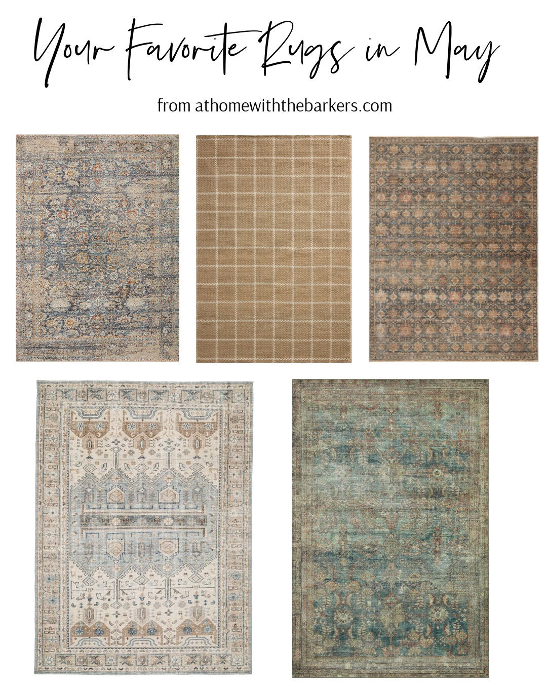 Top 5 reader favorite rugs from May.  

 #LTKHome #LTKSaleAlert