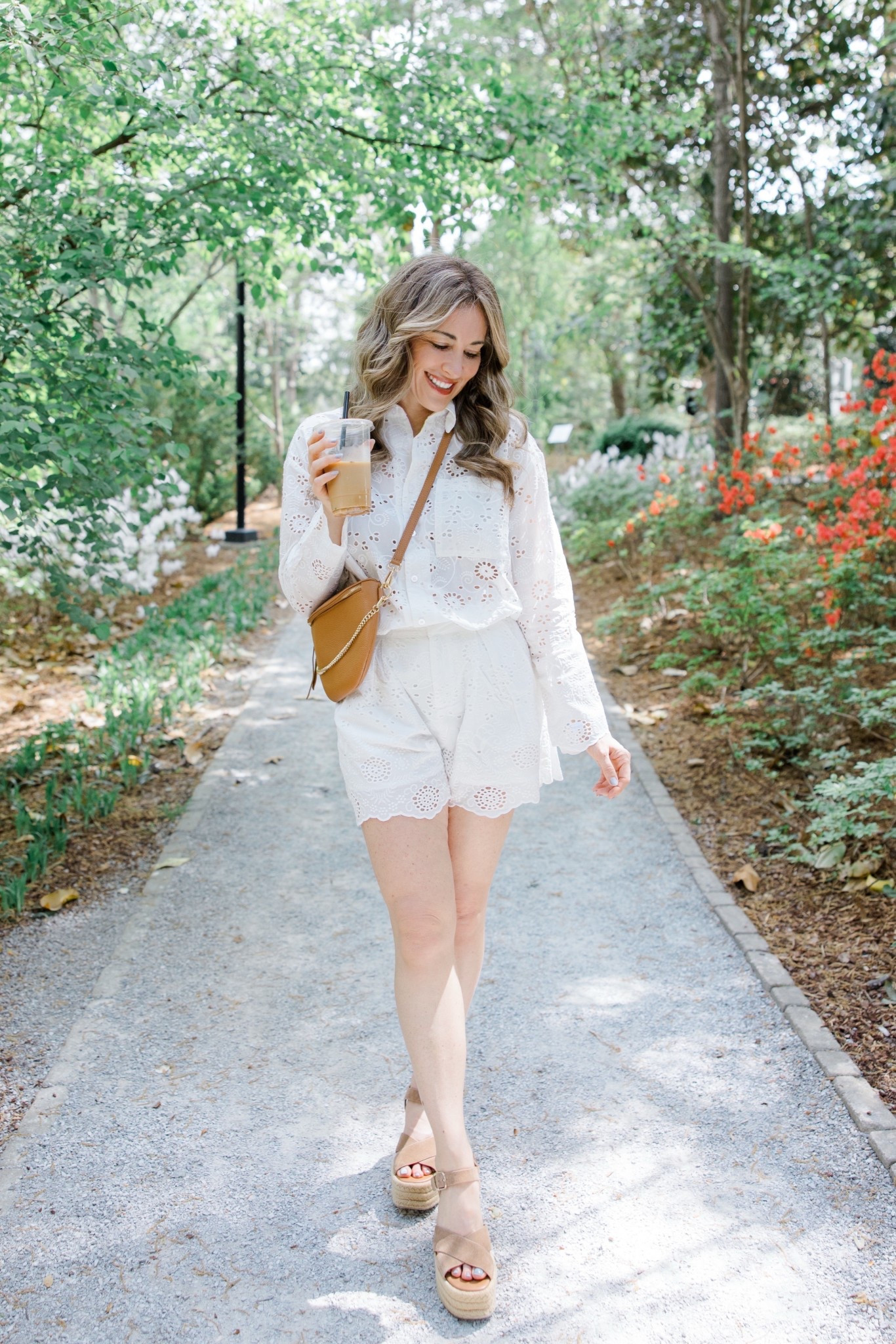 Love this all white eyelet look. Size XS in shorts and small in top. So chic  

#LTKSeasonal #LTKPetite #LTKOver40