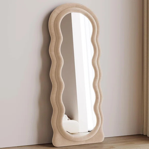 Givonna Wavy Floor Mirror | Wayfair North America