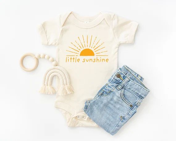 Little Sunshine Baby Bodysuit, Sunshine Baby Outfit, Summer Baby Clothes, Boho Baby, Gender Neutr... | Etsy (US)