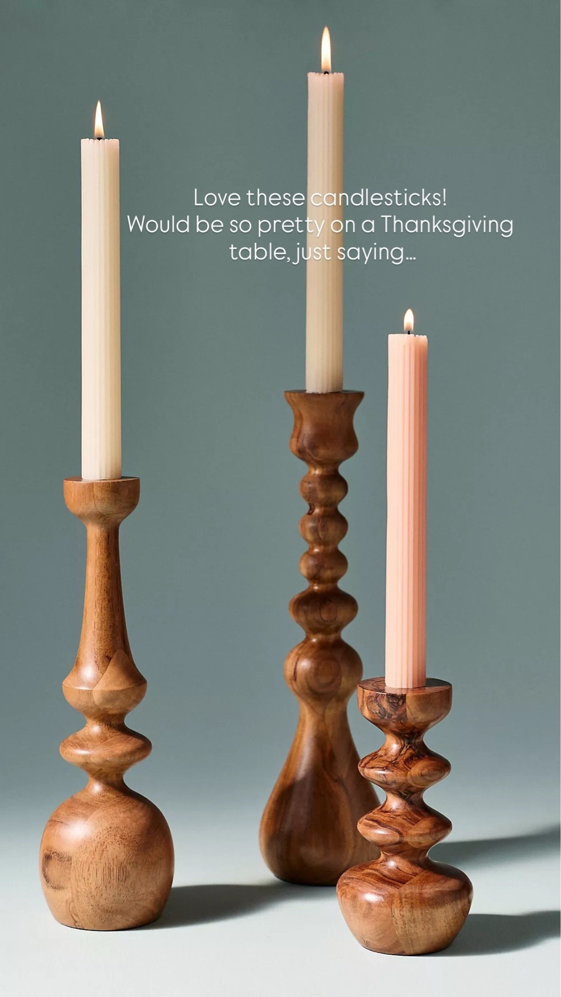 Love these candlesticks! Would be so pretty on a Thanksgiving table, just saying… 

So many amazing new fall pieces from @Anthropologie 🍂

#LTKSeasonal #LTKHome #LTKdayinmylife