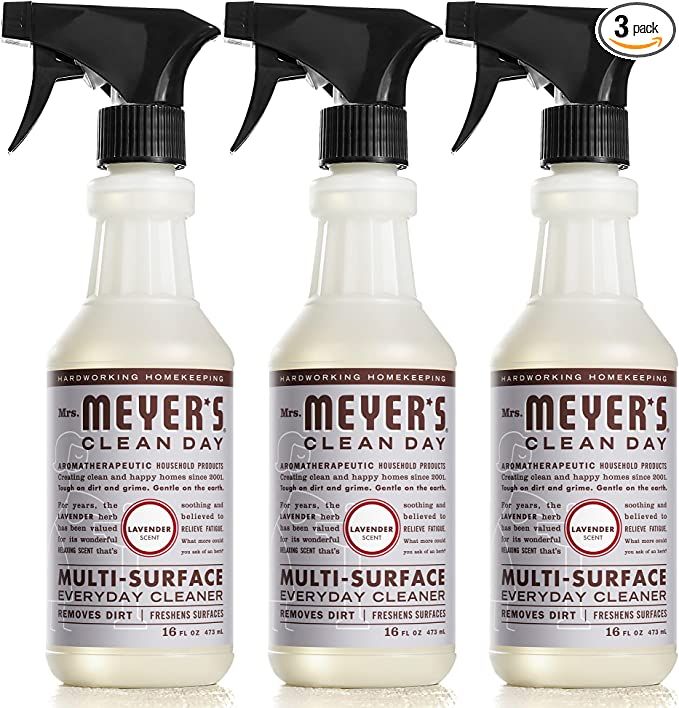 Mrs. Meyer's All-Purpose Cleaner Spray, Lavender, 16 fl. oz - Pack of 3 | Amazon (US)
