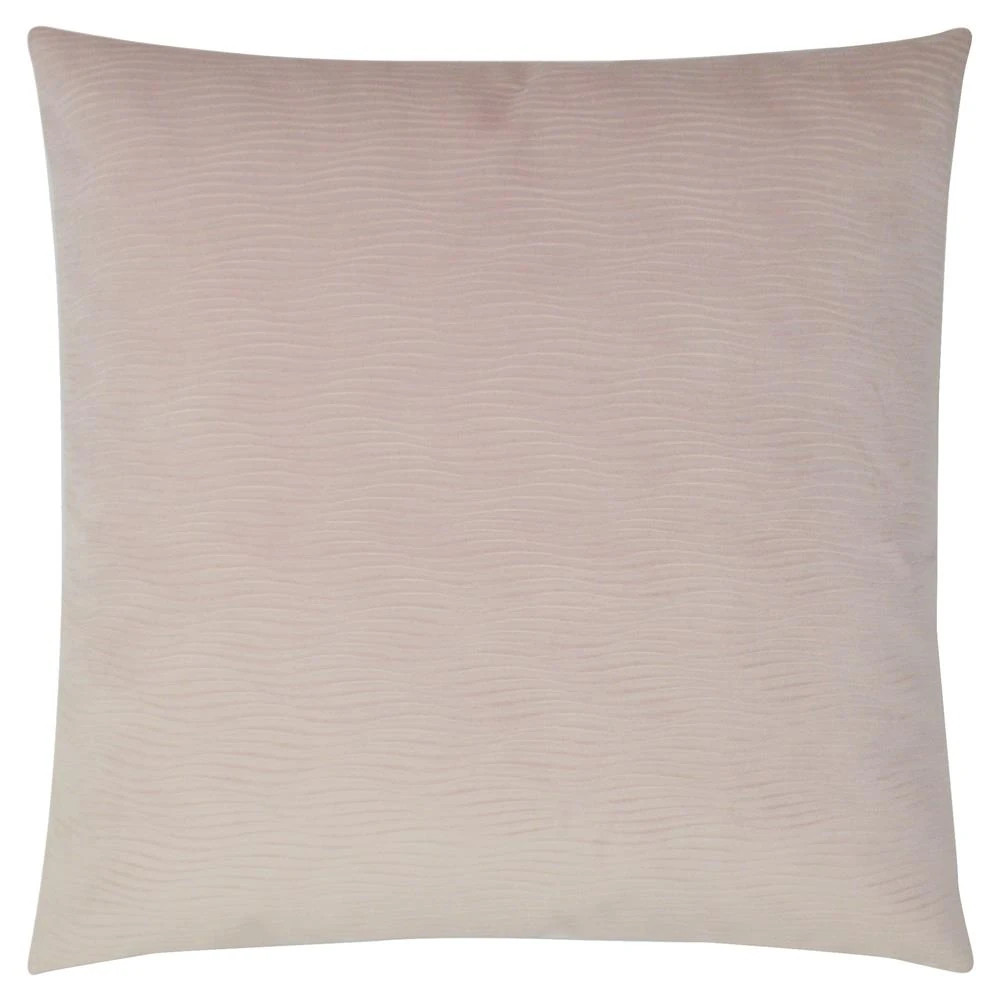 Edward Modern Classic Square Blush Feather Down Pillow - 20 x 20 | Kathy Kuo Home
