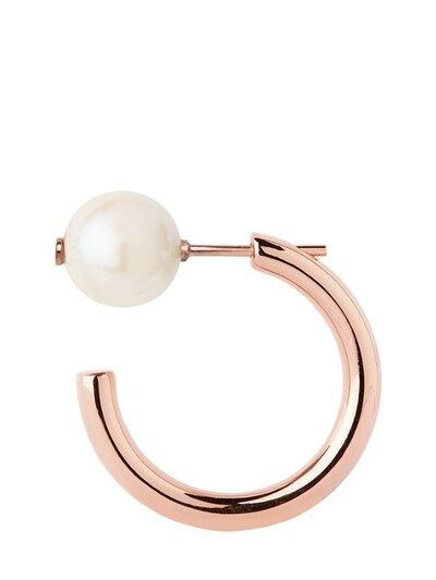 MARIA BLACK, Elly pearl mono earring, Rose gold, Luisaviaroma | Luisaviaroma