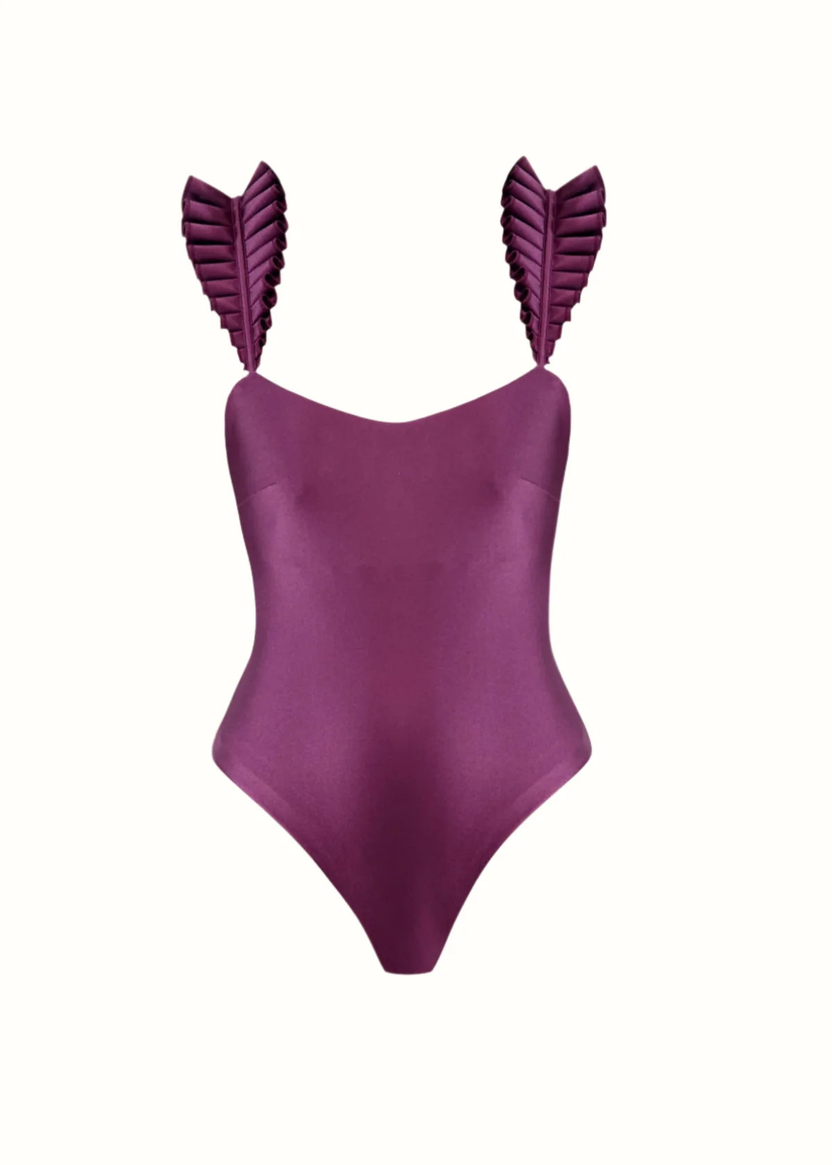 TISI ONE PIECE SWIMSUIT - EGGPLANT | ANDREA IYAMAH