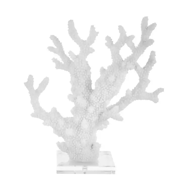 New!White Polyresin Coral Statue | Kirkland's Home