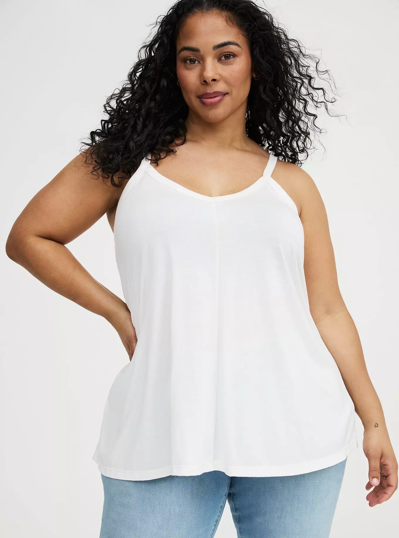 Signature Jersey V-Neck Swing Tank | Torrid (US & Canada)