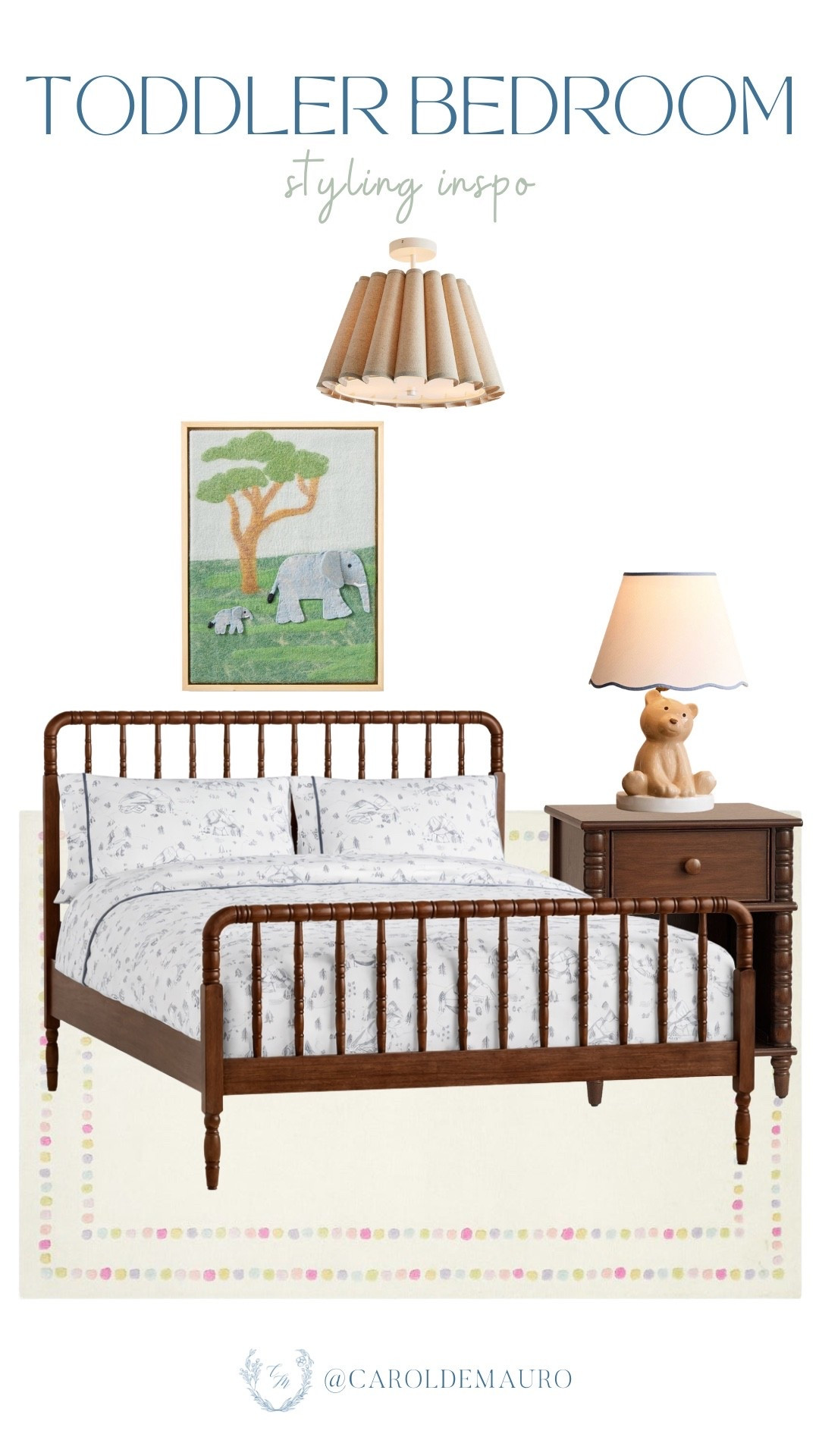 You’ll love how easily this wooden frame turns a simple room into a snuggly sanctuary for your little one! Just add some patterned linens and a friendly bear lamp to keep the vibe lighthearted, stylish, and inviting.

toddler bedroom, nursery inspo, kids room decor, toddler life, bedroom makeover, interior styling, classic nursery, furniture finds

#LTKHome #LTKU #LTKSeasonal