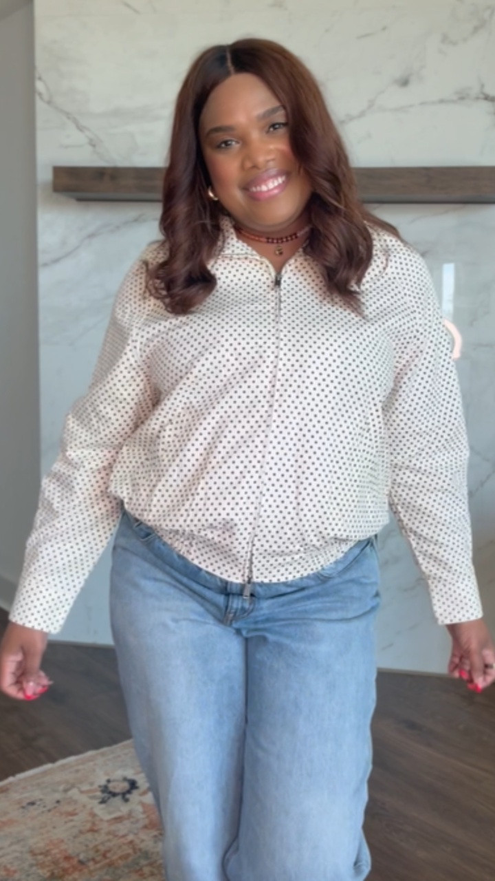 Polka dots but make it effortless 🤍🤎 This cream + brown combo from Target is giving elevated everyday style—easy to dress up or keep casual. Paired with relaxed denim for that perfect laid-back look. 

Hit the bell in my LTK 🔔 (top right) so you get all the exclusives first! #LTKMothersDay

#LTKootd