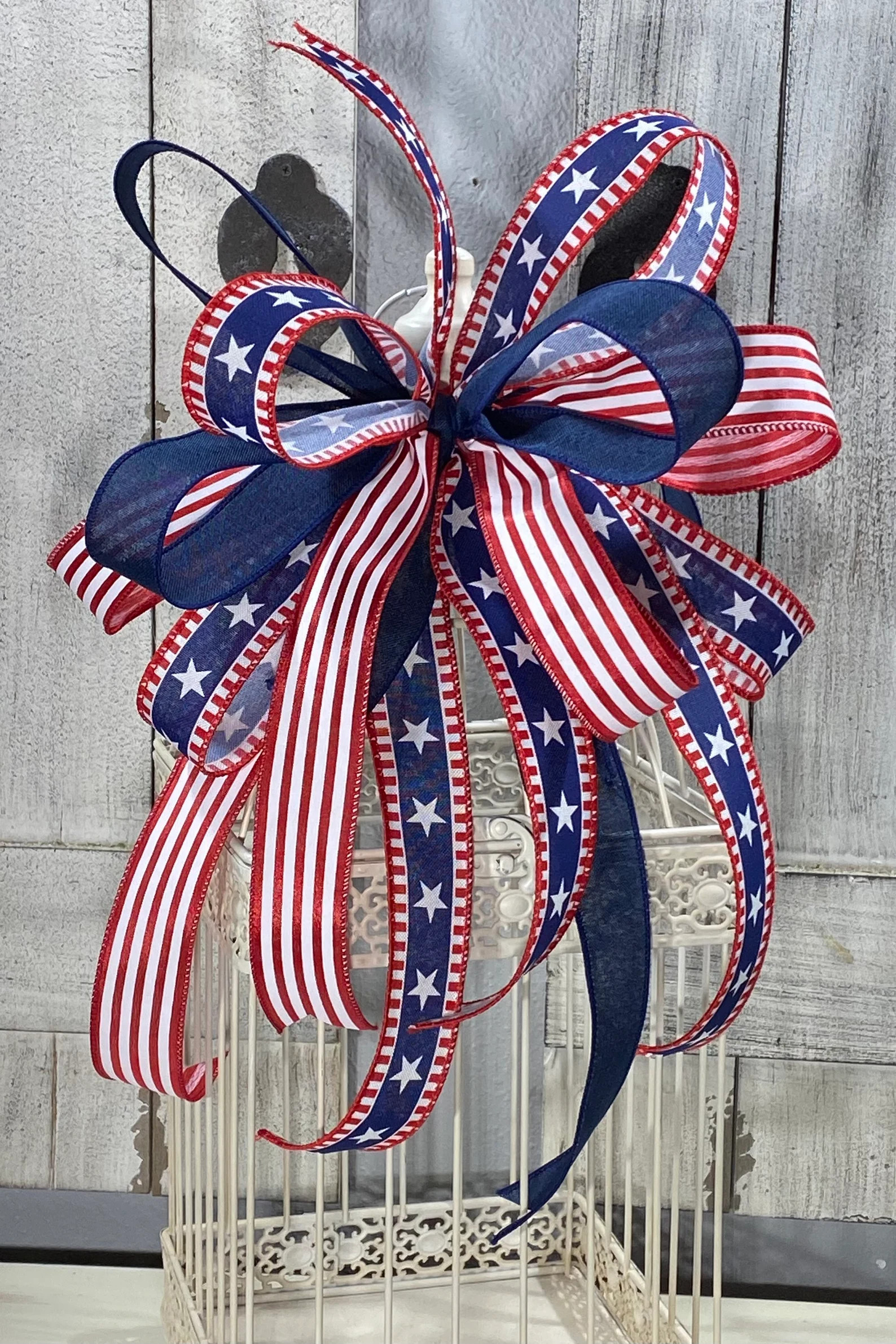 14”x 19” Independence Day Bow, Fourth of July Bow, Patriotic Bow, Memorial Day, Labor Day, 4t... | Etsy (Global)