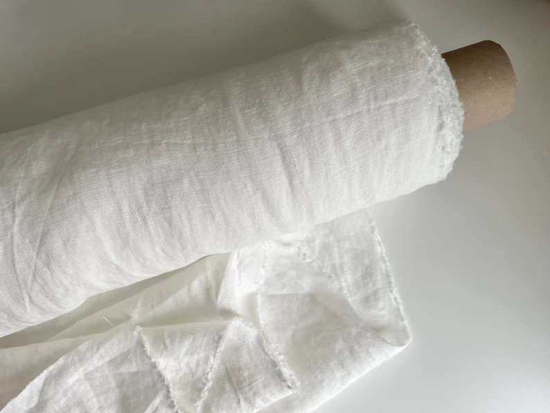Ivory Linen Fabric Washed Weight 5.5 Oz/yd2 185 GSM - Etsy | Etsy (CAD)