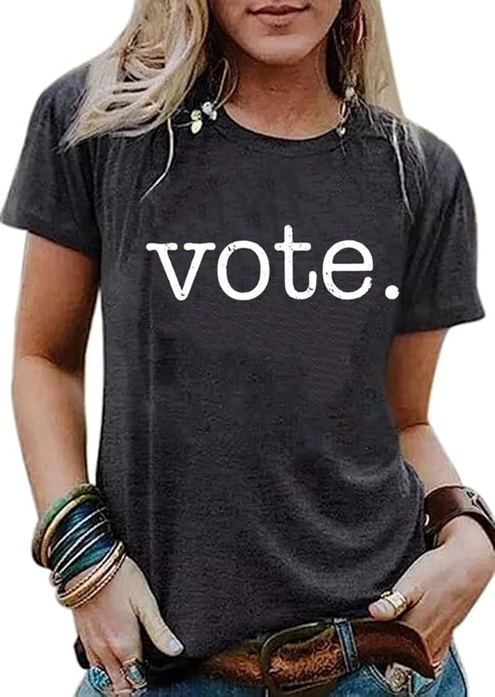 Vote Shirt for Women 2024 Election USA America Tees Presidential Election Tops Graphic Funny Men ... | Amazon (US)