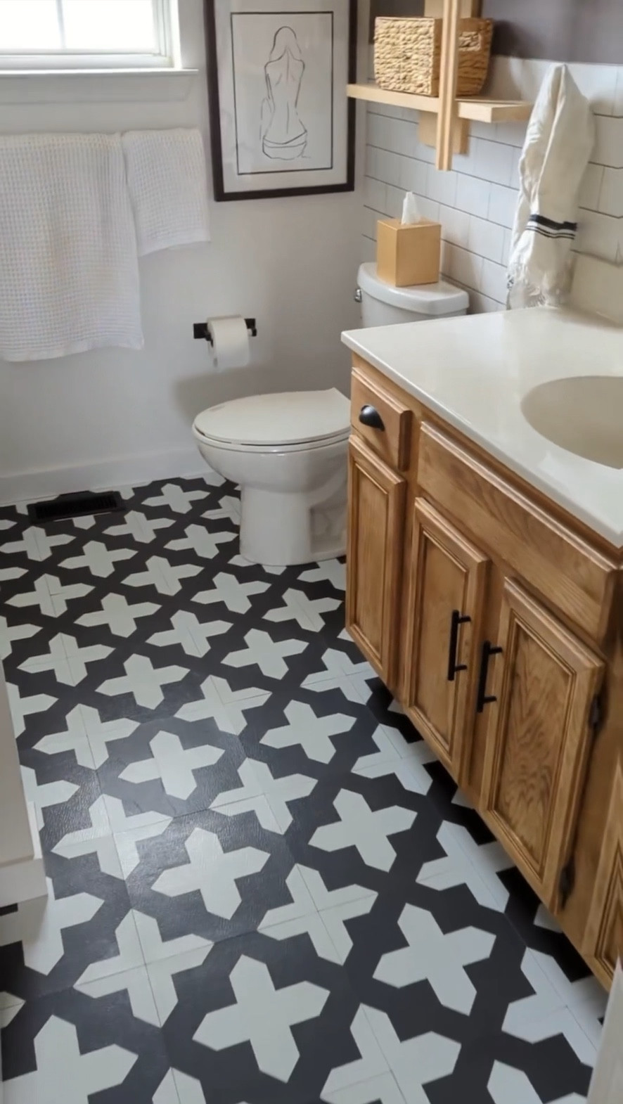 Home floor renovations DIY for less than $120 total! Such small changes can make the biggest difference. My bathroom upgrade on a budget was a success!

#LTKFind #LTKstyletip #LTKhome