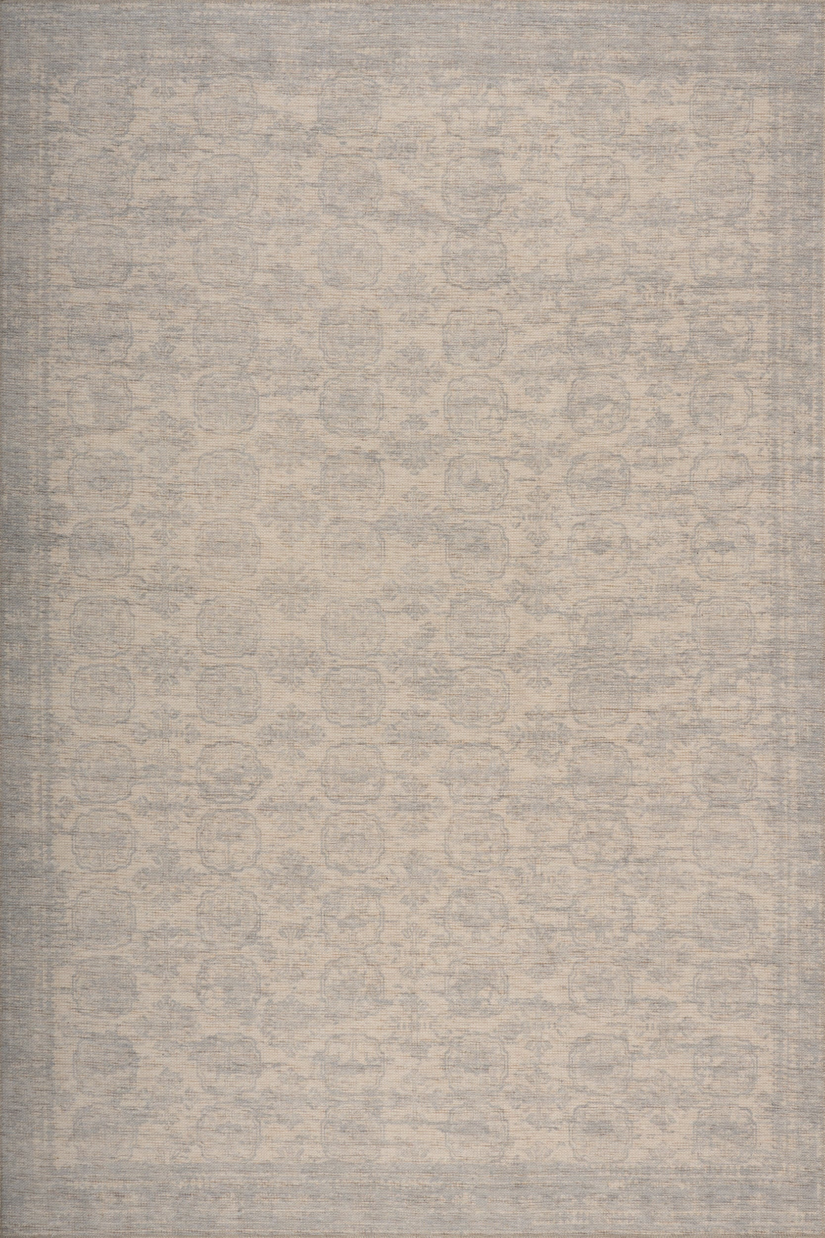Blue Bahira Traditional Floral Washable 9' x 12' rug | Rugs USA