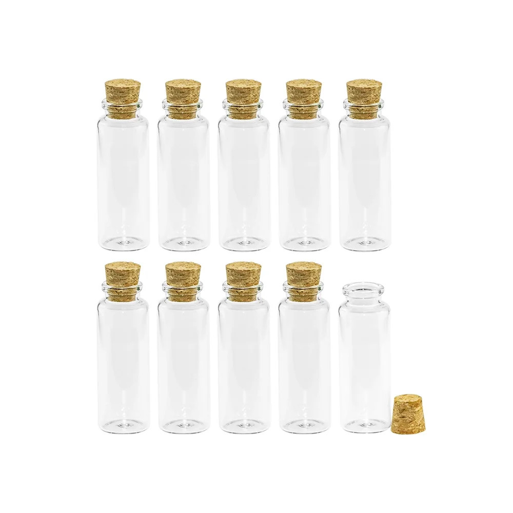 Empty Mini Bottle with Cork Stopper 40ml Glass Jars idea for Wedding Small Wishing Bottles Wholes... | Walmart (US)