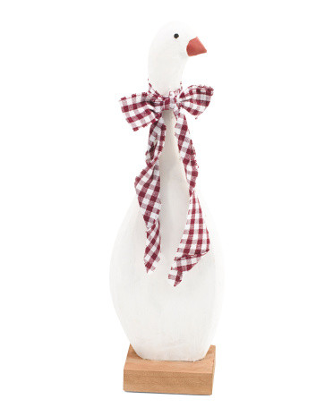 Goose With Bow Decor | Marshalls