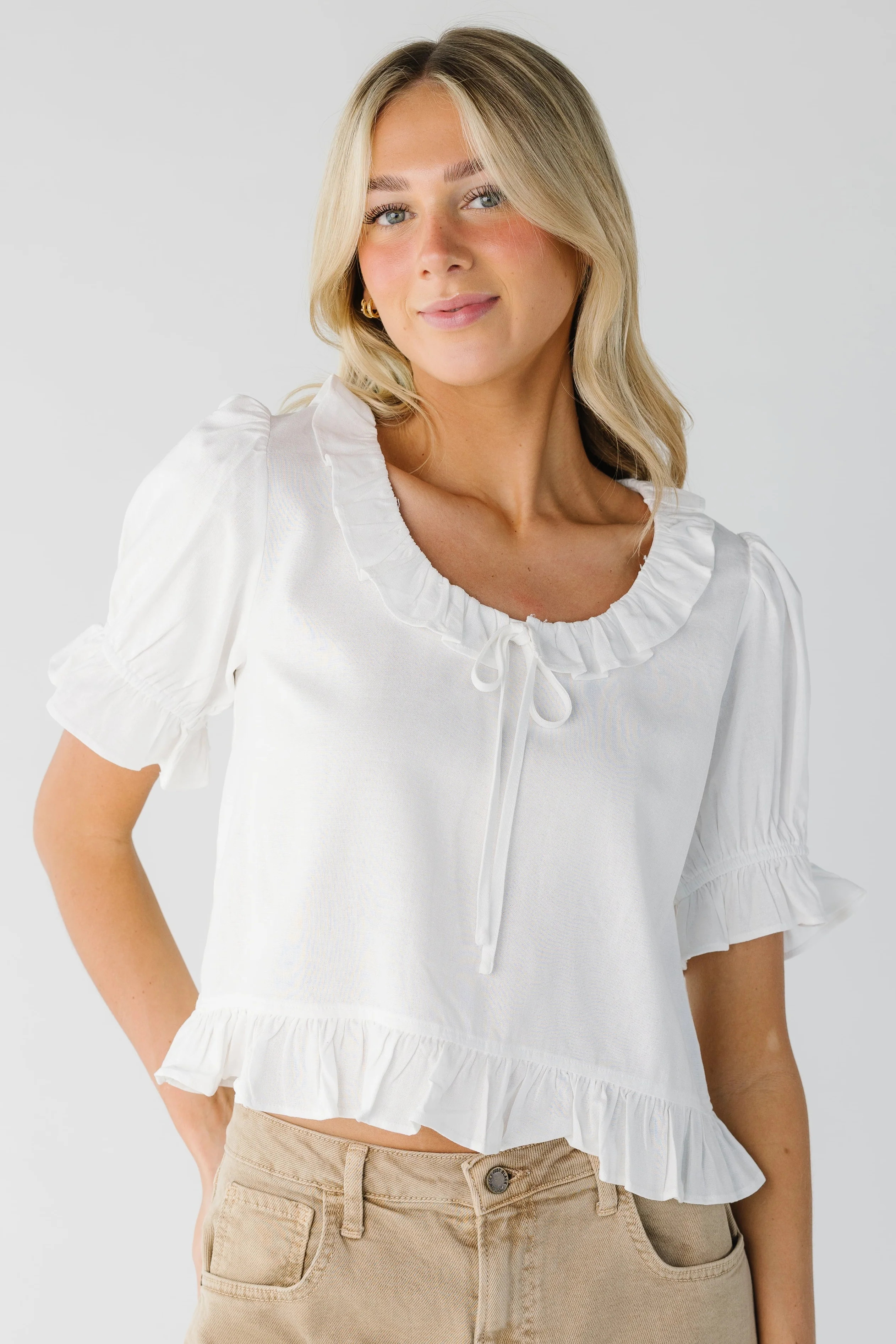 Date Night Ruffle Blouse | Called To Surf