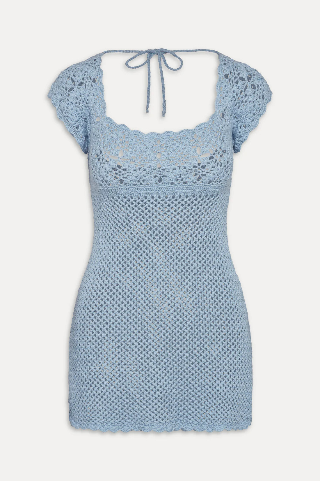 Eloise Crochet Mini Dress - Blue Jay | Frankies Bikinis