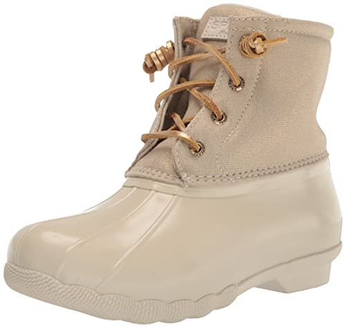Sperry Women's Saltwater Rain Boot, Gold, 10 Wide | Amazon (US)