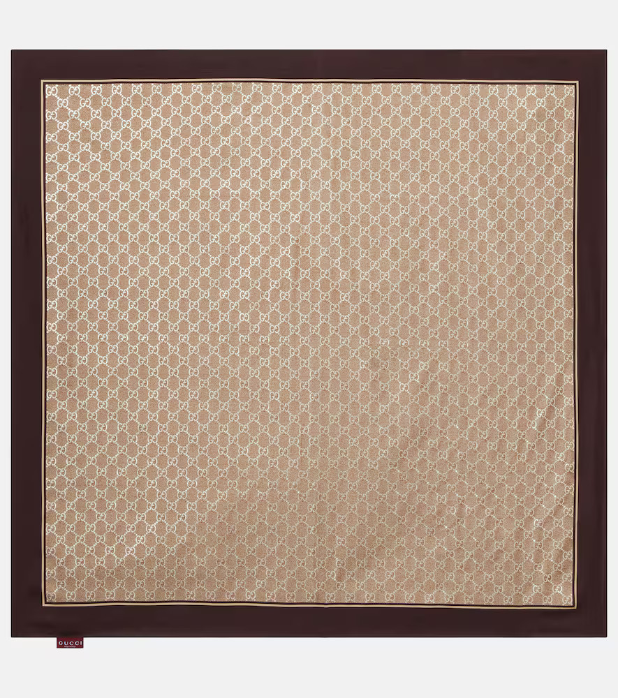 Gucci GG silk twill scarf | Mytheresa (INTL)