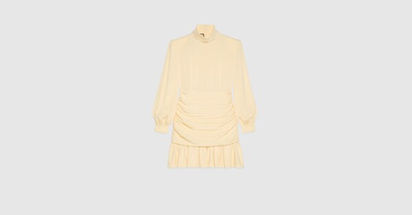 Silk dress with ruffles | Gucci (AU)
