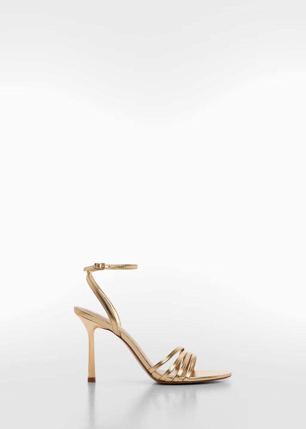 Metallic strap sandals | MANGO (UK)