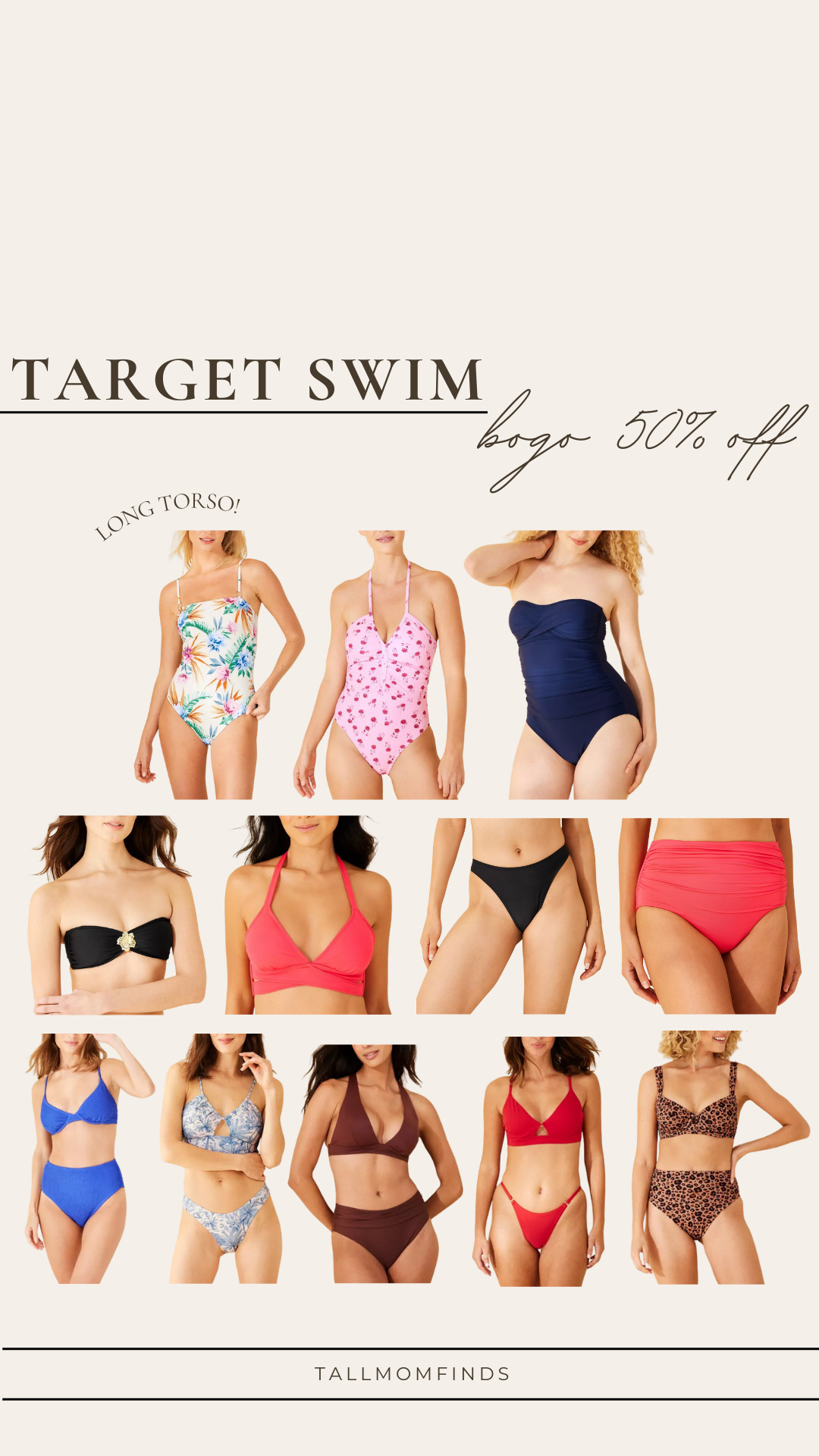 Target swim is BOGO 50% off until 3/1! Sharing lots of tall friendly options especially with these long torso one pieces - perfect for spring break and summer!

swim, tall swim, swimwear, vacation, resortwear, spring break, spring break inspo, swimsuit
 

 

#LTKSaleAlert #LTKFindsUnder50 #LTKSwim