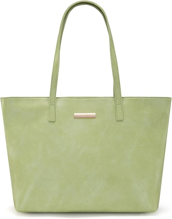 Montana West Medium Tote Bags for Women Shoulder Handbag with Zipper Lightweight Everyday Purse f... | Amazon (US)