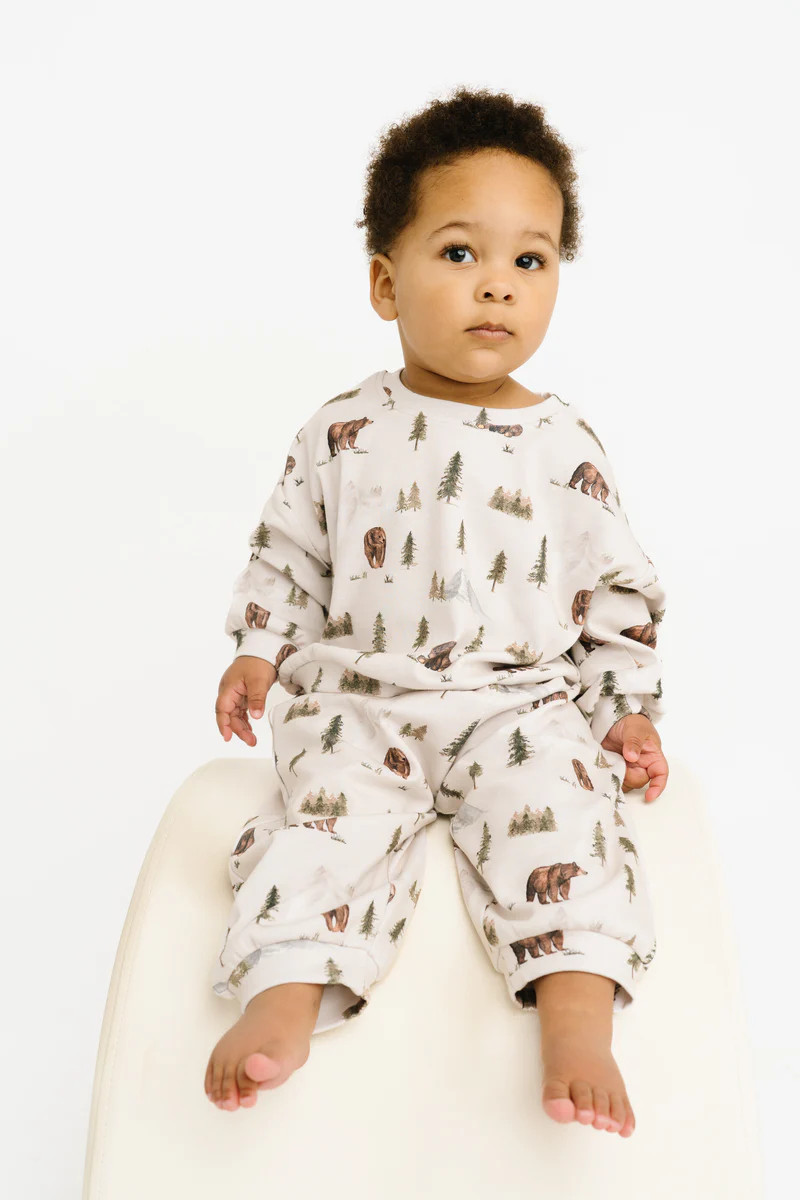 Bear Trail Sweatsuit | Little One Shop Co