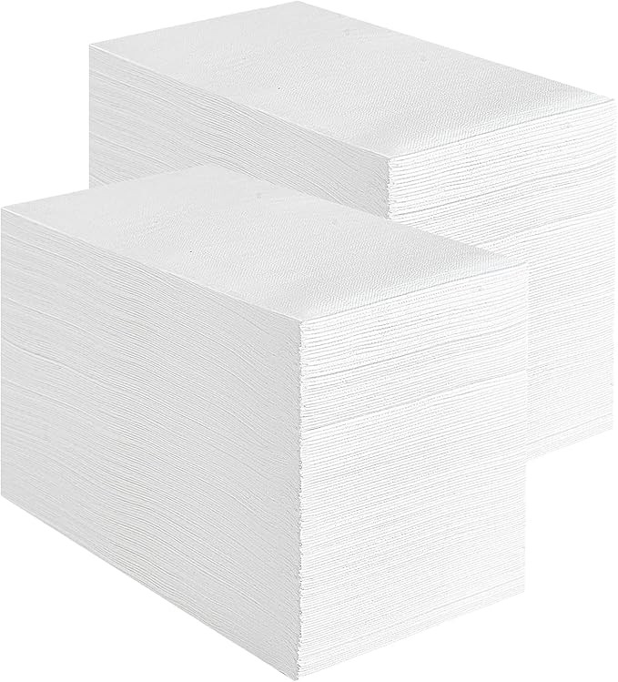 400 Pack Vplus Premium Quality Guest Towels Disposable Dinner Napkins Soft, Absorbent, Party Napk... | Amazon (US)