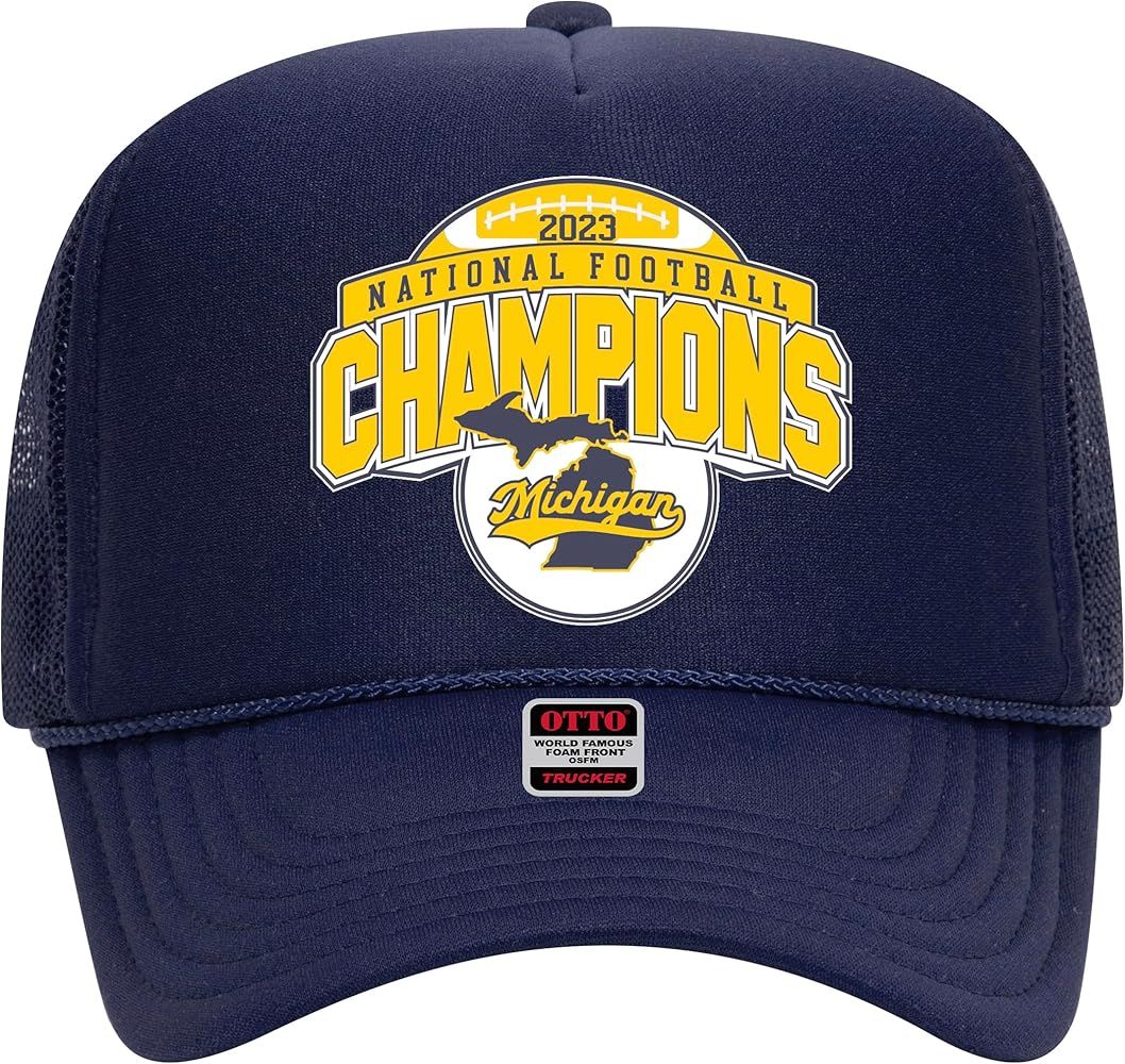 Michigan Football 2023-2024 National Champions Trucker Hat - Premium Snapback for Men and Women | Amazon (US)