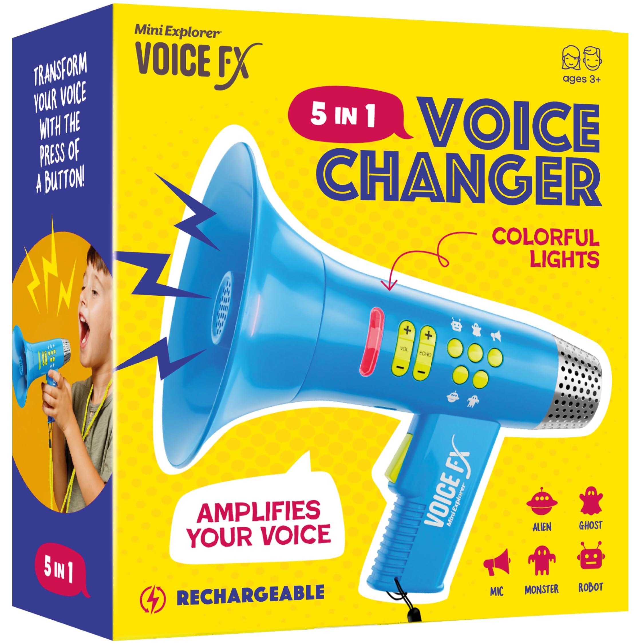 Mini Explorer Voice Changer for Kids for Kids - Voice Changing Device for Boys & Girls Ages 3-8+ ... | Amazon (US)