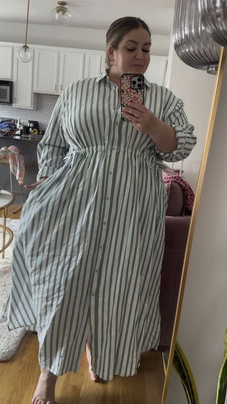 This dress is now my whole personality. I am normally a 2x and fit in the XXL and probably could have sized down more. Very roomy and stretchy. A little long but I am 5’2 and it works on me and would be cute with sandals or sneaks. ONLY $35!

#LTKplussize #LTKfindsunder50 #LTKmidsize