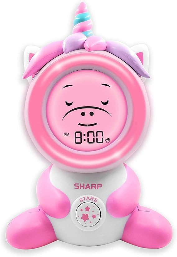 Sharp Ready to Wake Unicorn Sleep Trainer, Kid’s Alarm Clock for Ready to Rise, Ceiling Project... | Amazon (US)