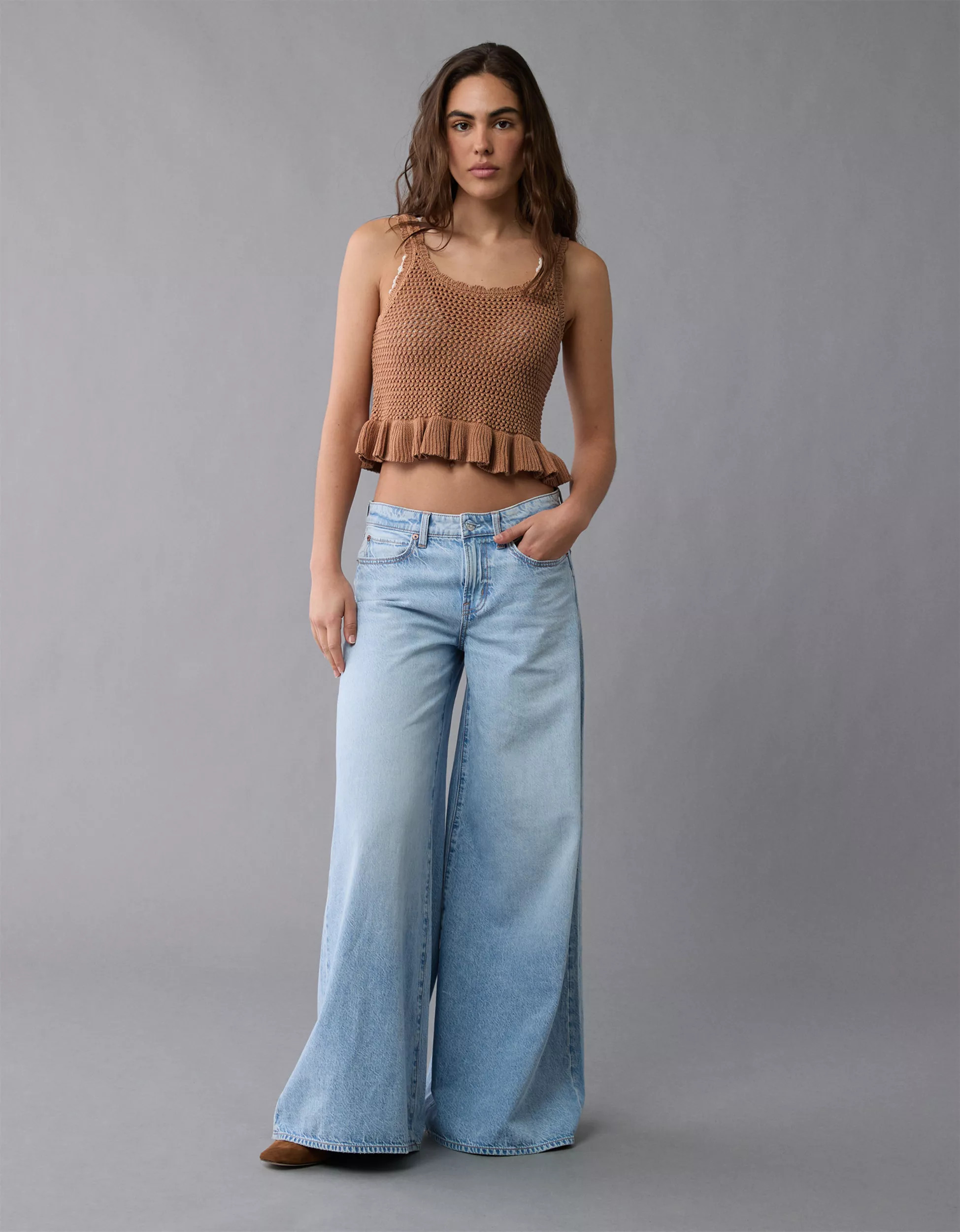 AE Crochet Peplum Tank Top | American Eagle Outfitters (US & CA)