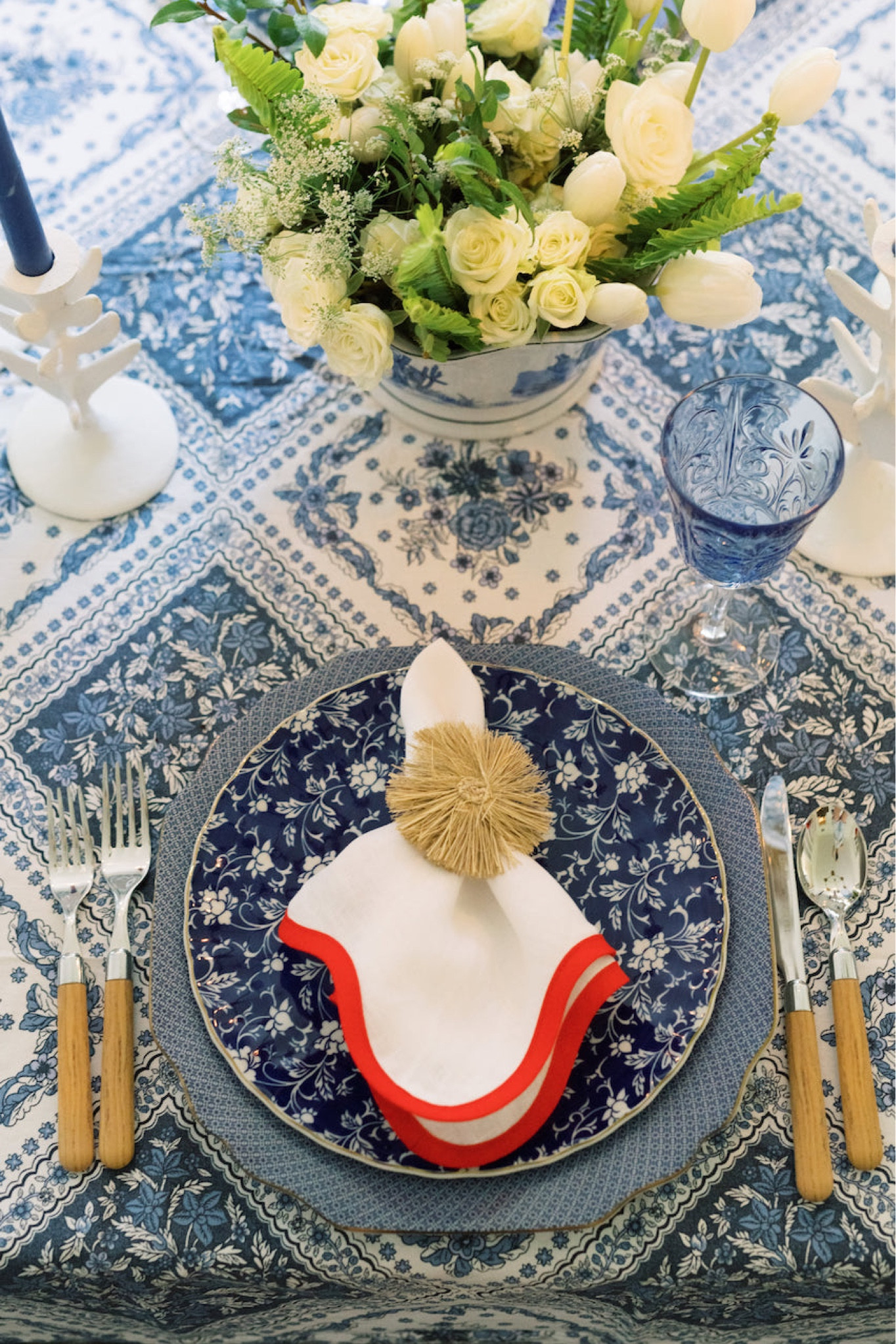 Red, white and blue summer tablescape ❤️🤍💙

#LTKhome #LTKstyletip #LTKSeasonal