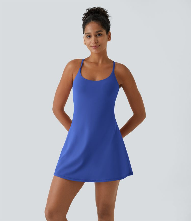 Women’s Softlyzero™ Plush Backless Active Dress-Easy Peezy Edition - Halara | HALARA
