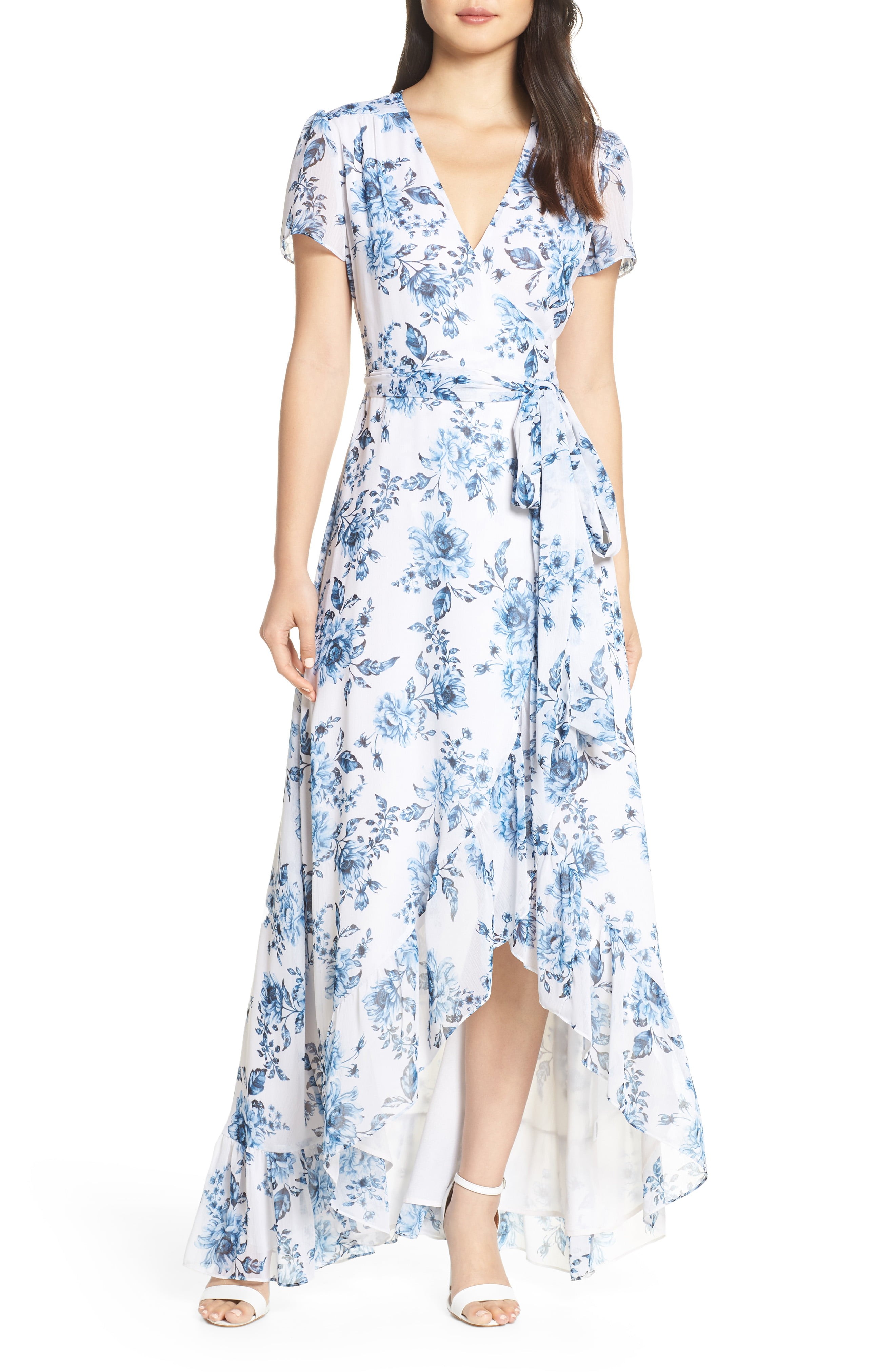 WAYF The Natasha Floral Wrap Maxi Dress | Nordstrom