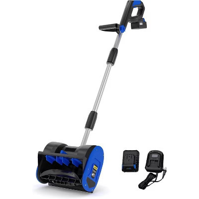 Cordless Snow Shovel, with 20V 4.0Ah Battery & Charger, Brushless Motor, Clears Paths Up to 12 in W and 8 in H, 17 Ft Throwing Distance | Target