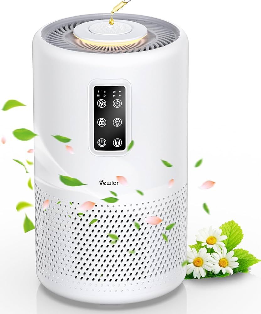 Air Purifiers for Home Large Room with Night Light up to 1076ft², VEWIOR H13 True HEPA Air Clean... | Amazon (CA)