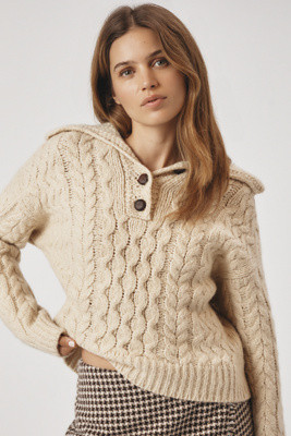 Maeve Button Collared Sweater | Anthropologie (US)