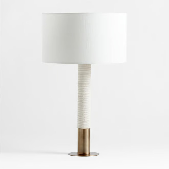 Larsen Sandstone Table Lamp | Crate & Barrel | Crate & Barrel
