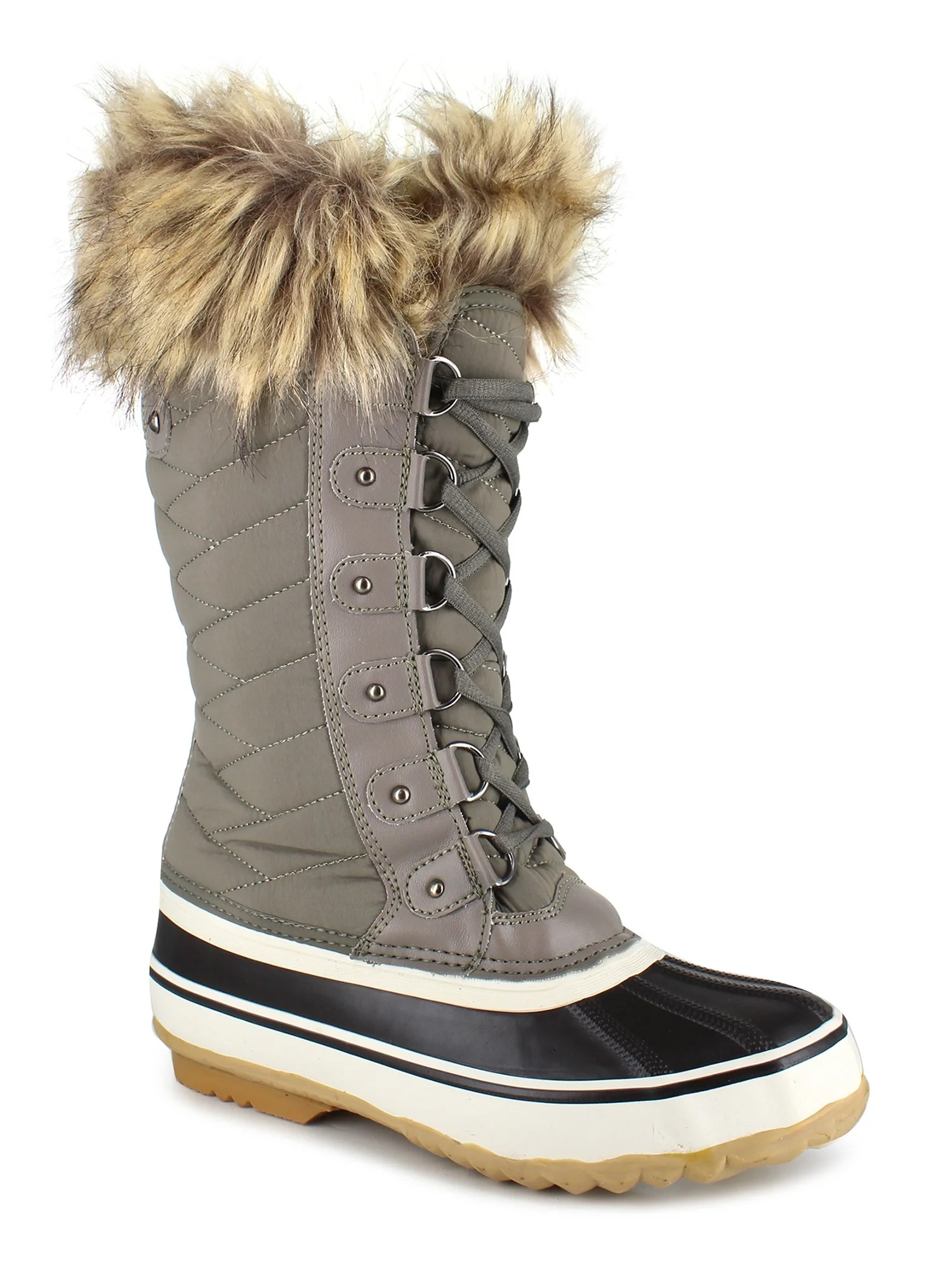 Portland Boot Company Women's Cairo 12" Faux Fur Trim Snow Boot | Walmart (US)