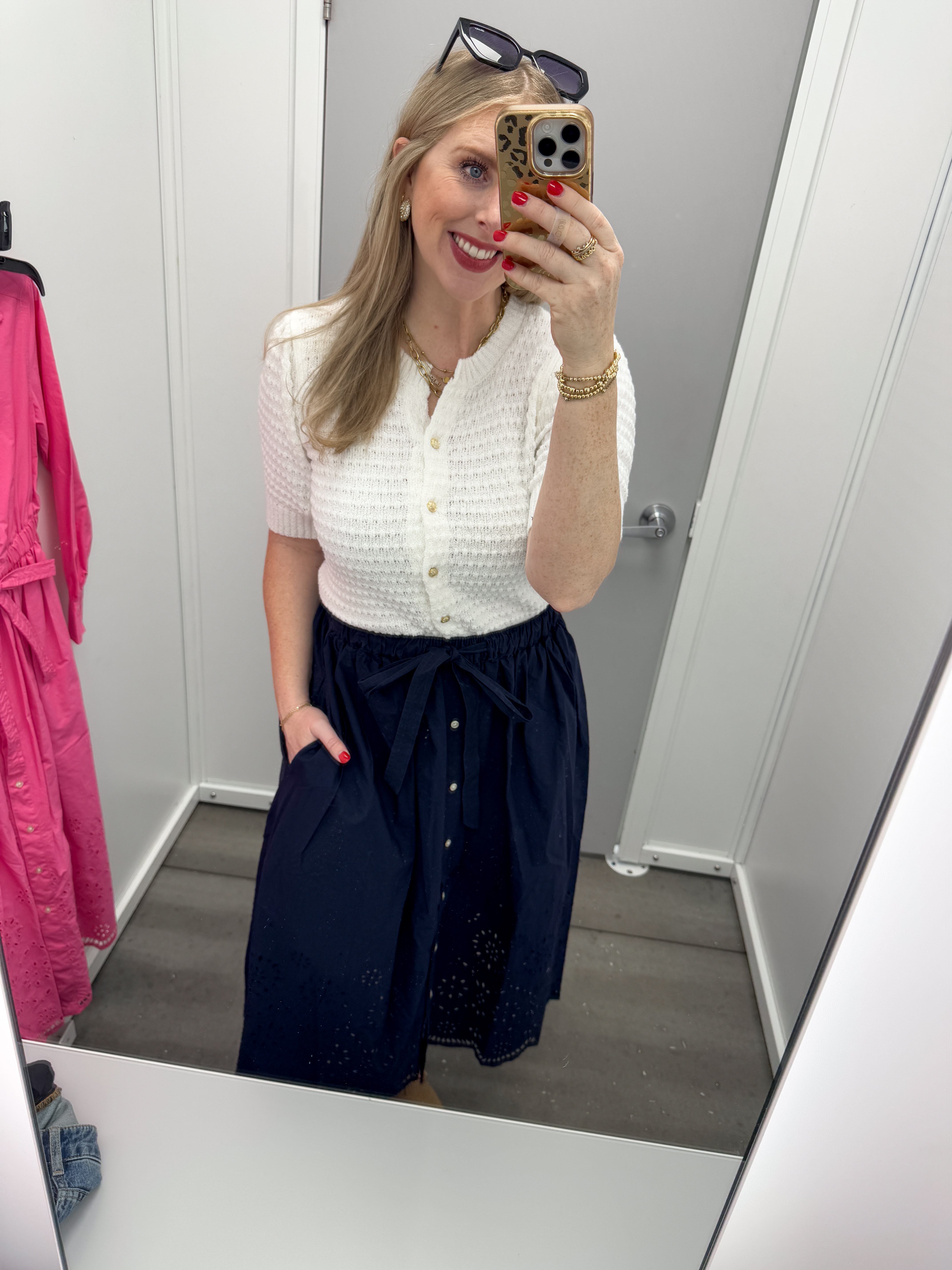 Walmart try on, eyelet midi skirt 

#LTKWorkwear #LTKFindsUnder50 #LTKStyleTip