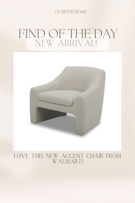Great new arrival at Walmart! This accent chair is under $250!

Modern accent chair, linen armchair, living room furniture, Walmart home, budget home, budget furniture, bedroom furniture, affordable furniture 

#LTKSeasonal #LTKstyletip #LTKhome